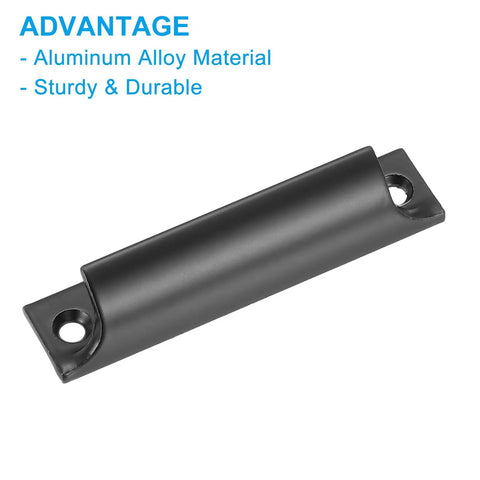 Window Sash Lift Handle 3 Inch 2 Pack Aluminum Alloy Finger Pulls For Sliding Windows Drawer Push Pull Handle With Screws Black Dope Rustproof Built To Last Center Hole Design For Home Kitchen Closet, black aluminum alloy