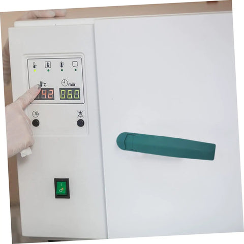 Heavy Duty Commercial Oven Handle For Drying Oven And Vacuum Chamber Baking Equipment on an industrial oven control panel.