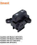Power Door Lock Switch Front Driver Side Replacement For Mazda 3 2010 To 2013, Mazda 6 2009 To 2013, CX7 2010 To 2012, CX9 2010 To 2013