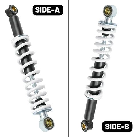 Side view of 11 Inch Front Shock Kit for Quad ATV Suspension Fits Coolster Taotao 50cc 70cc 90cc 110cc 125cc Go Kart Front Shocks