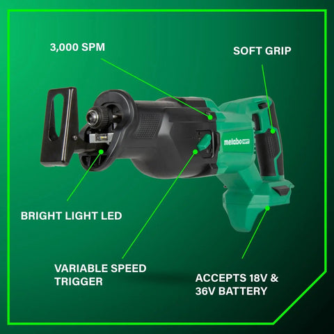 All-In-One 18V MultiVolt Cordless Drill, Impact Driver, Reciprocating Saw, And Torchlight 4-Piece Combo Kit with bright LED light