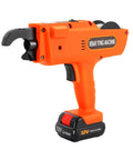 Electric Rebar Tier Gun 8mm To 34mm Automatic Tying Tool For Reinforcing Bar Pro Grade Lightweight Cordless Rebar Tying Machine With 12V Battery Easy One Hand Operation Orange