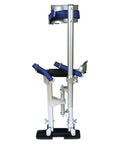 Adjustable 15 To 23 Inches Aluminum Drywall Stilts For Painting And Cleaning With Skid Resistant Rubber Soles, side view of stilt.