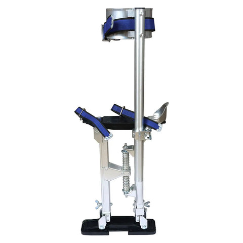 Adjustable 15 To 23 Inches Aluminum Drywall Stilts For Painting And Cleaning With Skid Resistant Rubber Soles, side view of stilt.