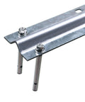 12 Foot Galvanized Inverted V Track Kit With Three 4 Foot Tracks And Mounting Hardware Heavy Duty Steel Rail for Sliding Gates