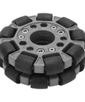 Double 100mm Omnidirectional Plastic Wheel For Robots And Racing Rigs, Smooth Rolling Omni Wheel With Strong Grip