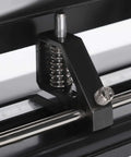 Close-up of Heavy Duty 4 Hole Paper Punch With Built In Ruler For Up To 30 Sheets Adjustable Manual Hole Puncher showcasing adjustment mechanism.