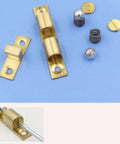 Double Ball Cabinet Door Catch With Tension Roller Latch for Tight Closures on Small Kitchen Shoe and Wine Cabinet Doors