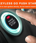 Keyless Entry Security Alarm System With Remote Engine Starter And Push To Start Ignition Kit 3 In 1 Car Alarm button