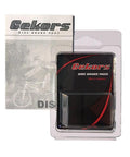 Packaged Gekors Disc Brake Pads with box, compatible with Pro Grade Eco Friendly Ceramic Copper Free Bicycle Disc Brake Pads