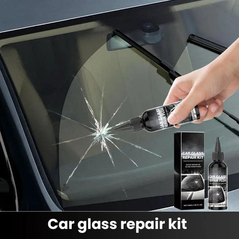 DIY Windshield Crack Repair Kit With Glass Repair Fluid For Chips And Cracks Quick Fix Car Window Repair Kit Clear Glass Restoration