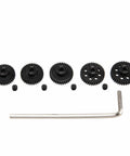 Five Pack Steel 48P Pinion Gear Sets For 3.175mm Shafts 33T 34T 35T 36T 37T Hardened One Eighth Inch with hex key and screws