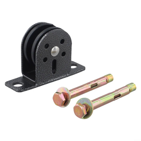 Heavy Duty Silent Fixed Pulley With Double Bearing And Stainless Steel Wire Rope Block for 3mm To 10mm Cable Lifting Rigging Gear with mounting bolts.
