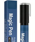 Scratch Repair Pen For Cars And More, Waterproof 5ml Quick Fix That Stays Long Lasting, Easy Car Scratch Remover For Sedans SUVs Motorcycles ATVs RVs Detailing At Home Or Shop, shown with packaging