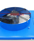 Heavy Duty Mobile Evaporative Air Cooler With Adjustable Airflow And Temperature Settings 14L Removable Water Basin top view with 14.37 inch fan.