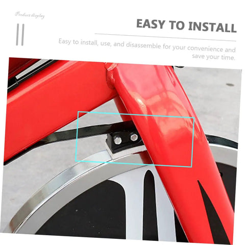 Close-up of installation of Four Pack Felt Brake Pads For Exercise Bikes Heavy Duty Quiet Braking Blocks