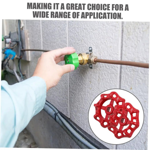 Two Piece Cast Iron Handwheel Kit For RV Waste Valves And Water Faucets Replacement Wheel Handles in outdoor use