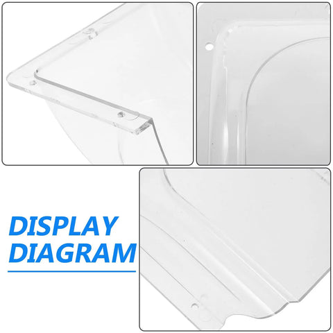 Waterproof Doorbell Rain Cover For Time Attendance And Fingerprint Devices PVC Protective Weatherproof Cover No Fuss Easy Install Keeps Rain And Snow Off Electronics And Components In Outdoor Settings, clear PVC hood