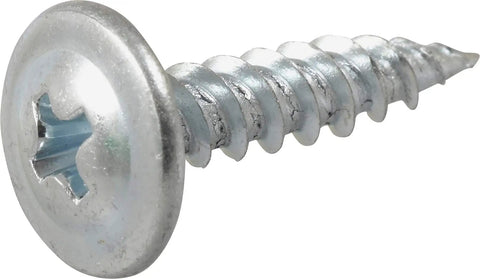Pro Level Self Piercing Lath Screws Gauge 8 By Three Quarter Inch Modified Truss Head Phillips Drive Zinc Coated 100 Pack close-up view