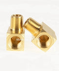 Durable Brass Hose Fitting Elbow For One Eighth Inch One Quarter Inch And Three Eighth Inch NPT Male And Female 90 Degree Connector Garden Hose Joint Weatherproof No Fuss Built To Last Easy Install, brass elbow fitting