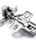 Close-up of Soft Close Door Stay Hinges Two Piece Set 25mm Small Furniture Hinge With Dampers For Kitchen Cabinets And Cupboards Stainless Steel Quiet