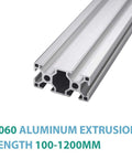Top Shelf 3060 Aluminum Profile Extrusion 30 By 60mm Anodized Linear Guide Rail 1000mm Long close-up view of profile.