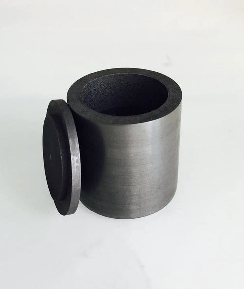 Top Shelf Graphite Crucible With Secure Lid For Heavy Duty Lab Smelting And Quick Melting Projects Four Inch Square High Temp Resistant Tool