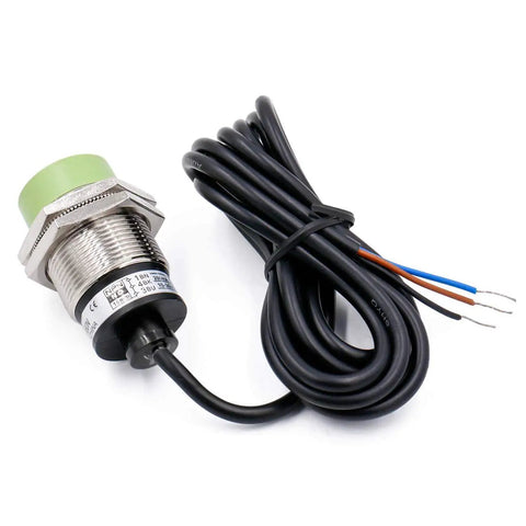 M30 Inductive Proximity Sensor Switch PR30 15DN cylindrical detector with 15mm sensing distance, DC 12-24V three-wire NPN NO output