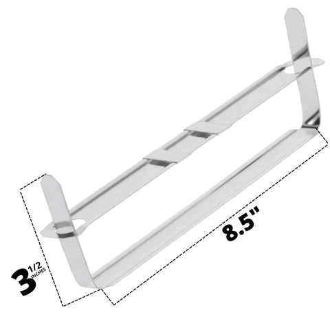 Hella Sturdy Metal Prong Paper Fastener Kit With Punch Compressor, 8.5 inch steel clip for secure document organization.