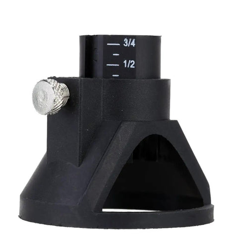 Heavy-Duty Electric Grinder Locator Perfect For Drilling Polishing Positioning With Built-In Scale Ruler, Bakelite rotary tool accessory close-up.