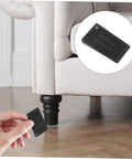 20Pcs Furniture Leveling Shims Set No Fuss Quick Install Durable Plastic Floor Protectors under chair leg on wood floor