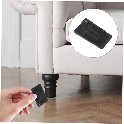 20Pcs Furniture Leveling Shims Set No Fuss Quick Install Durable Plastic Floor Protectors under chair leg on wood floor