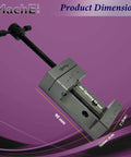 Mini Steel Vise Clamp for Precision Workholding, 2 Inch Jaw, 50 Mm Opening, Built Tough for Milling and Drilling, Ground Jaws