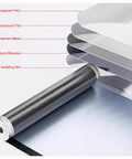 Heavy Duty Bitumen Sealing Tape With Reflective Aluminum Foil Backing showing layers of aluminum foil and bitumen material.