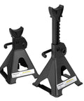 Beefy Heavy Duty 3 Ton Steel Jack Stands Adjustable Lift Stands Pair With Sawtooth Ratchet Bar And Double Lock Stable Pyramid Base