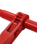 Close-up of a Heavy Duty Ratchet Chain Binder Set Three Eighths To One Half Inch With G70 Hooks showing the ratchet mechanism.