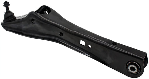 Rear Lower Rearward Suspension Control Arm And Ball Joint Assembly For Ford And Lincoln Models Direct Replacement Preinstalled Ball Joint And Bushings Time Saving Repair Durable OE Grade Engineering, black steel control arm with ball joint