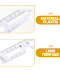 Two Pack PD Measurement Tool For Eyes, Lightweight Pupillary Distance Meter, Portable Pupillometer Ruler For Eyeglasses, Accurate Pupillary Distance Reading In 6.88 By 1.37 Inches, plastic ruler set