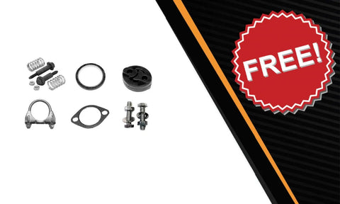 Gaskets and bolts in Slap On Exhaust Kit For Subaru Outback 2010 2019 2.5L With Resonator And Intermediate Pipe And Muffler In Stainless Steel