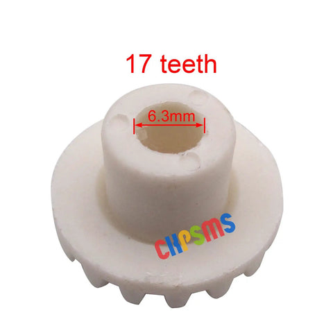 White Drive Shaft Bevel Gear Replacement for Singer Sewing Machine Models 6100 6102 6104 6105 17 teeth 6.3mm