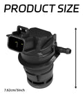 Windshield Washer Pump Replacement For Toyota, Lexus, Subaru, Mazda, Nissan, Acura, Honda with 85330-60190 85330-AE010 shown with measurements