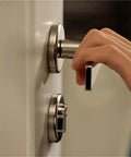 Hand turning Slick Silver Door Lock Handle Dope Anti Theft For Home Security Modern Furniture Gate Lock Set Interior Door Hardware