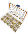 Massive 600Pcs Multilayer Ceramic Capacitor Assortment Kit 22pF To 1uF For DIY Electronics, 50V Rating, 5.08mm Pitch