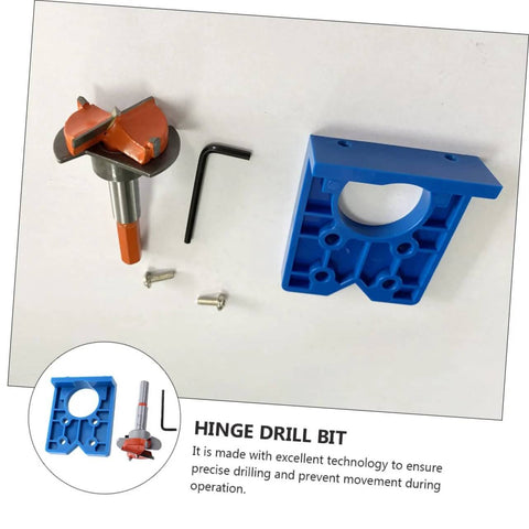 Gadpiparty hinge drill bit positioner in blue plastic for precise hinge drilling
