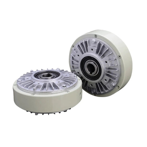 Hollow Shaft Magnetic Powder Brake 50 Nm for Industrial Equipment and Machinery, showcasing durable build and compact design.