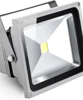 JUDYSSY Spot Lighting Led Flood Light Outdoor, Waterproof Security Lights, 100W in silver aluminum housing, designed for outdoor use.