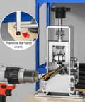 Portable Wire Stripper Tool For Home Use 1 To 25mm Cable Manual Stripping Machine With Hand Crank, drill attached