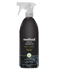 Daily Granite Cleaner Spray Apple Orchard Scent 28 Oz Bottle with trigger, displayed with label details.