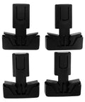 Kid Proof Fridge Lock Set For Cabinets And Freezers 4 Pack Durable ABS With Sleek Black Finish Easy Adhesive Installation