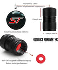 Valve Stem Caps For Car Tires With Fashionable Patterns Dustproof Water Resistant Tire Air Cap Covers, product dimensions shown